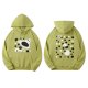 Women's Autumn/Winter Long Hooded Sweatshirt - Waterproof Embroidered Lined Sequined Crop Top